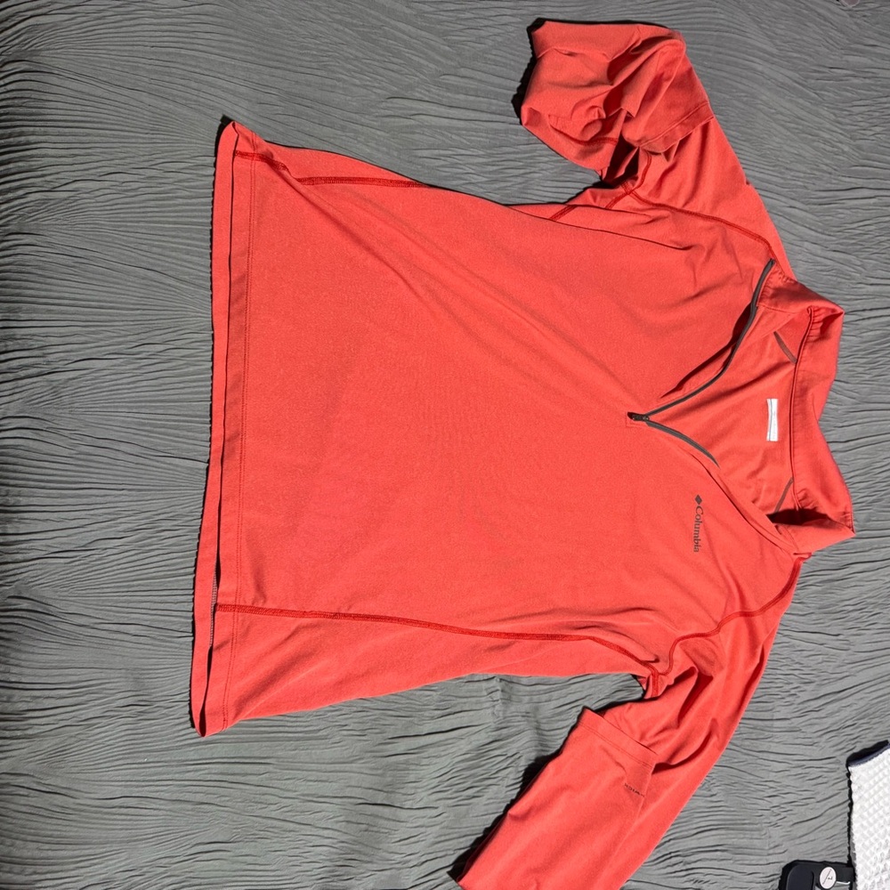 Columbia Red Pullover with Gray Accents